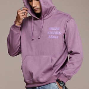 Mens Graphic <b>Hoodie</b> <b>Purple</b> French Terry Drop Shoulder Lavender Pullover Sweatshirt Apparel Manufacturer - Product Image 4
