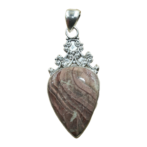 Colgante de ágata Crazy Lace con forma de punta de flecha, plata de ley 925, hecho a mano, estilo boho tribal, joyería llamativa, piedra natural, regalo para ella - Product Image 1