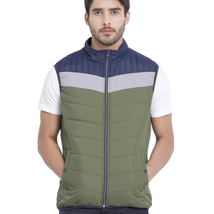 Gilet matelassé sans manches en coton pour homme, personnalisable avec logo, haute qualité, vente en gros - Product Image 1