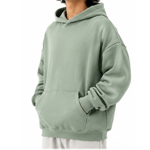 Vente en gros de sweats à capuche oversize unisexes personnalisés en coton molletonné épais, streetwear, fabricant de vêtements OEM ODM, marque privée, sur mesure - Product Image 4