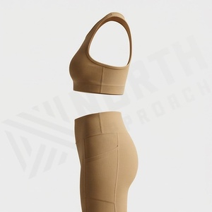 Custom Seamless Two Piece Womens Yoga Set Active Fitness Sports Wear Solid <b>Pattern</b> <b>Legging</b> Brand Gym Activewear Tops - Product Image 3