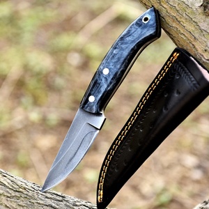 Couteau de Bushcraft en Acier 1095 avec Manche en Résine - Couteau de Chasse à Lame Fixe Full Tang de 8,4 pouces avec Étui, Personnalisable OEM, Vente en Gros - Product Image 1
