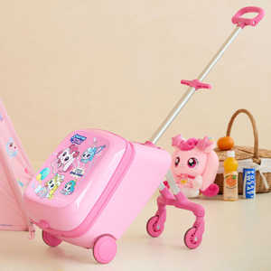 Teenieping Kids Wing <b>Ride</b>-<b>On</b> Suit Case Shooting Star Design for Children's Travel <b>Luggage</b> - Product Image 4