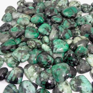 Cristal de Corazón de Esmeralda Natural Chakralume, Piedra Curativa Feng Shui Verde Pulida, Reiki, Meditación, Joyería, Decoración, Venta al por Mayor - Product Image 2