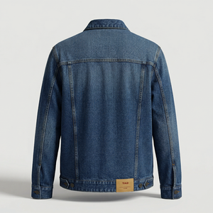 เสื้อแจ็คเก็ตยีนส์ลำลองสำหรับผู้ชาย – ผ้าเดนิมคอตตอน 100% น้ำหนักมาก สวมใส่สบาย พร้อมรับผลิตแบบ Private Label - Product Image 2