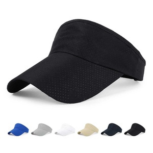 Visière de sport réglable multicolore 100 % polyester à séchage rapide, casquette quatre saisons avec impression numérique pour la randonnée en extérieur, visière personnalisée - Product Image 1