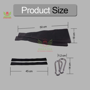 สายรัดหน้าท้องแบบปรับได้ ทำจากนีโอพรีน ทนทาน กันลื่น น้ำหนักเบา สำหรับบาร์โหน - Product Image 4