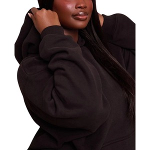 Sudadera con Capucha para Mujer, Nueva Moda, Tejida, Estampada, 100% Algodón, Corte Holgado, para Invierno y Ejercicio, con Personalización OEM/ODM - Product Image 5