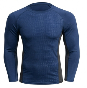Camiseta de compresión de manga larga para hombre con estampado de león en relieve, de secado rápido, para deporte, manga completa - Product Image 1