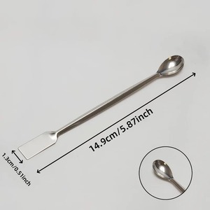 ชุดช้อนตักตัวอย่างแบบสองด้าน BAFA SURGICAL INSTRUMENTS 2 ชิ้น - ด้ามจับตามหลักสรีรศาสตร์ ได้รับการรับรองมาตรฐาน CE ระดับ Class II สำหรับห้องผ่าตัด ห้องปฏิบัติการ และครัว - Product Image 1