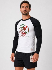Custom Printed Anti-UV UPF50 Breathable Long Sleeve Rash Guard <b>Compression</b> MMA T-<b>Shirt</b> for BJJ Grappling Fitness Men - Product Image 2