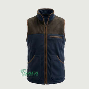 Navy Fleece Gilet Shooting Outdoor Warm <b>Vest</b> <b>Mens</b> Fleece Gilet <b>UK</b> Durable Lightweight Hunting Casual Winter Wear - Product Image 5