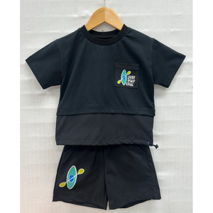 Conjunto de Ropa Casual con Estampado Estilo Coreano OZKIZ para Niños de 2 a 6 Años, Moda Infantil de Verano al por Mayor - Product Image 1