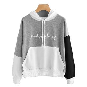 Tenue formelle décontractée pour femmes Hoodies Design personnalisé Logo imprimé Anti-boulochage Collection respirante Col à capuche doublé - Product Image 4