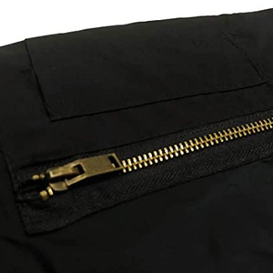 Premium High Quality New Bomber Jacket Men Women <b>Covered</b> <b>Button</b> Stand Front Eco-Friendly Quick Dry Breathable Winter Jacket - Product Image 5