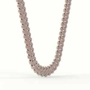Excellent Quality Hip Hop Diamond Cuban <b>Chain</b> Necklace <b>Iced</b> <b>Out</b> Link Jewelry for Men Fashion Street Style Available For Sale - Product Image 5