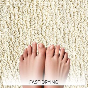 Tapis de bain personnalisés 100 % coton, doux et très absorbants, lavables en machine - Product Image 4