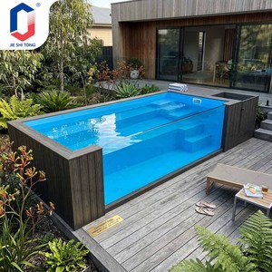 Piscina Prefabricada de Fibra de Vidrio, Piscina Elevada Resistente a los Rayos UV, Piscina Familiar Resistente para Jardín o Patio Trasero - Product Image 2