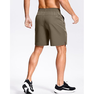 Pantalones Cortos Deportivos con Costuras Planas que Absorben el Sudor, Evitan el Desgarro, Bolsillo Trasero con Cierre Seguro - Product Image 2