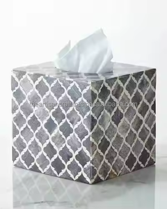 Boîte à mouchoirs en incrustation d'os élégante faite à la main porte-serviettes de luxe multi-usage salle à manger cuisine salle de bain Table stockage à domicile stockage de mouchoirs - Product Image 4