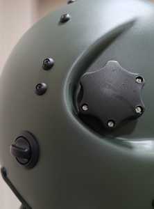 Casque intégral de pilote de chasse en fibre d'aramide et carbone, style double D, protection UV, taille M, Jupitor JT-07, garantie 1 an - Product Image 3
