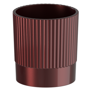 กระถางปลูกกล้วยไม้พลาสติกตกแต่งแบบจีบ รุ่น F201L-เป็นมิตรกับสิ่งแวดล้อม ขนาด 3.5 นิ้ว ลายเซรามิก สำหรับงานขายปลีกในสวน - Product Image 2