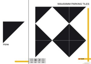 Dalles de stationnement pour infrastructures urbaines 500x500 mm, conçues pour les développements modernes exigeant une robustesse et une conception fonctionnelle optimales - Product Image 4