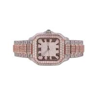 Montre Hip Hop de Luxe – Montre-bracelet de créateur entièrement sertie de diamants CZ