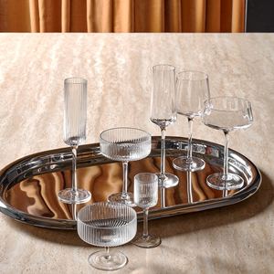 Wholesale Luxury Oval <b>Silver</b> Metal Serving Tray Bulk Hotel Platter with Elegant High Polished <b>Mirror</b> Finish Modern Home Decor - Product Image 3