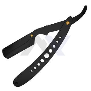 Navaja de Afeitar Recta para Hombre, Navaja de Barbero Clásica, Moderna y de Alto Rendimiento, con Mango de Acero Inoxidable, Marca Barber Razor - Product Image 5