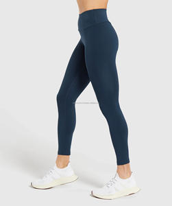Gran oferta, pantalones de Yoga informales para gimnasio y entrenamiento físico para mujer, mallas deportivas de punto elásticas suaves de alta calidad, transpirables personalizadas - Product Image 3