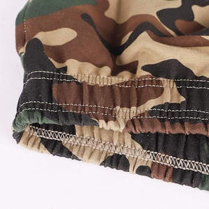 <b>Men's</b> Camouflage Cotton <b>Shorts</b> <b>Elastic</b> <b>Waist</b> Casual Style Breathable Fabric Mid Rise Printed Pattern - Product Image 3