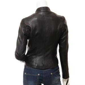 New Latest Arrivals Ladies Genuine Leather Waterproof <b>Filled</b> Thick Zipper Closure Cotton Lined <b>Jacket</b> Breathable Fashion - Product Image 1