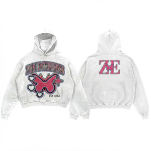 420 GSM Premium Cotton <b>Fleece</b> <b>Men</b> Pullover Hoodie Autumn <b>White</b> Custom for Embroidery Logo Oversized Casual Eco-Friendly - Product Image 1