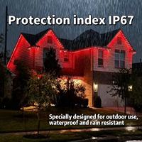 Luz LED Inteligente para Aleros, Personalizada de Fábrica, DC24V, 30m, 60 LED, IP67, Decoración de Fachada de Villa para Exteriores, Luz de Cuerda RGB para Fiestas