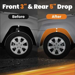 Kit de Suspensión y Amortiguadores para Chevrolet C10 1963-1972, Sistema de Bajada de 3 Pulgadas Delantera/5 Pulgadas Trasera - Product Image 6