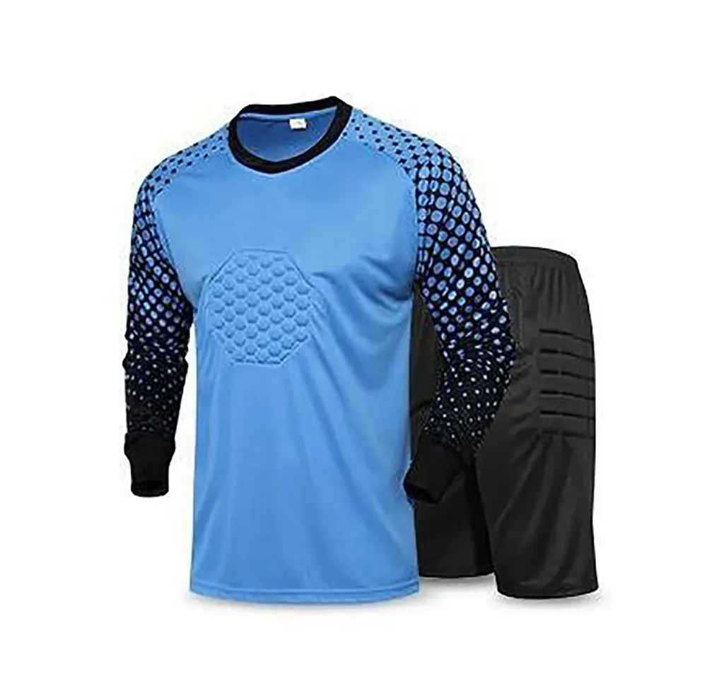 Футболка и шорты для мужчин и женщин, защитный Поролоновый футбольный костюм вратаря, для детей и взрослых