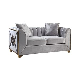 Velencia stile moderno argento divanetto elegante soggiorno divano - Product Image 3