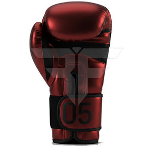 Gants de boxe en cuir professionnels de haute qualité avec évacuation de l'humidité et fermeture auto-agrippante à bas prix provenant d'un fournisseur pakistanais - Product Image 1