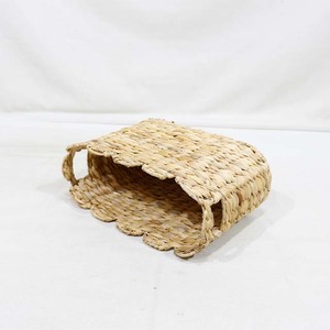 Top Rated Natural Water Hyacinth <b>Rectangular</b> <b>Storage</b> <b>Basket</b> Rustic Eco-Friendly Multi-Purpose Organizer - Product Image 4