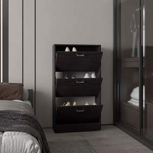 Scarpiera a 3 porte bianca per Crocker con 3 ripiani - Product Image 2