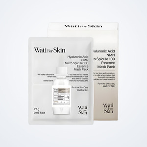 มาส์กหน้าเกาหลี Whatiforskin ไฮยาลูรอนิค แอซิด NMN ไมโคร สปิคูล 100 เอสเซนส์ เฟซ มาส์ก 10 ชิ้น ผลิตในเกาหลี - Product Image 1