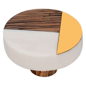 Handcrafted Resin Wood Door <b>Knob</b> with Decoupage Technique Customized Shape Model Pattern Durable Eco-Friendly Home Decor - Product Image 4