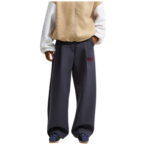 Pantalon de jogging ample pour femme, coupe décontractée, longueur intégrale, respirant, durable, polyester/coton, fermeture éclair, hiver - Product Image 1