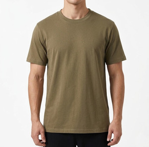 T-shirt pour homme à manches courtes, col rond, couleur unie, coupe classique, décontracté, 100% coton jersey, imprimé graphique, surdimensionné, t-shirt de luxe - Product Image 3