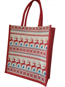 Sac à provisions en toile de qualité supérieure avec poignée en ruban adhésif partout imprimé prix abordable fabriqué en Inde du Bengale occidental - Product Image 3