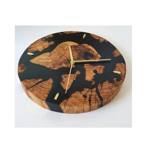<b>Wall</b> Decoration Polish Wooden & Resin <b>Clocks</b> for Room <b>Modern</b> Design Round Shape Wooden <b>Clock</b> for Best Epoxy Resin <b>Wall</b> <b>Clocks</b> - Product Image 2