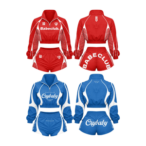 Ensemble veste coupe-vent et short multicolores |   Survêtement streetwear Shine Flex Warcry Hanfiye - Product Image 1