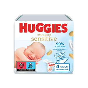Lingettes pour bébé Huggies Extra Care Sensitive, douces, hypoallergéniques et sans alcool pour les nouveau-nés - Product Image 6