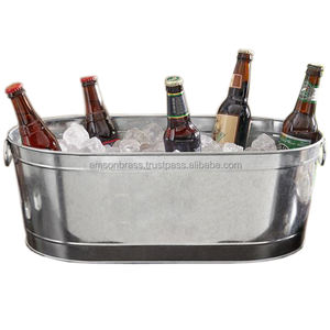 Galvanized Metal Iron <b>Ice</b> <b>Bucket</b> <b>Beverage</b> <b>Tub</b> Bar Product Metal Wine <b>Bucket</b> - Product Image 6